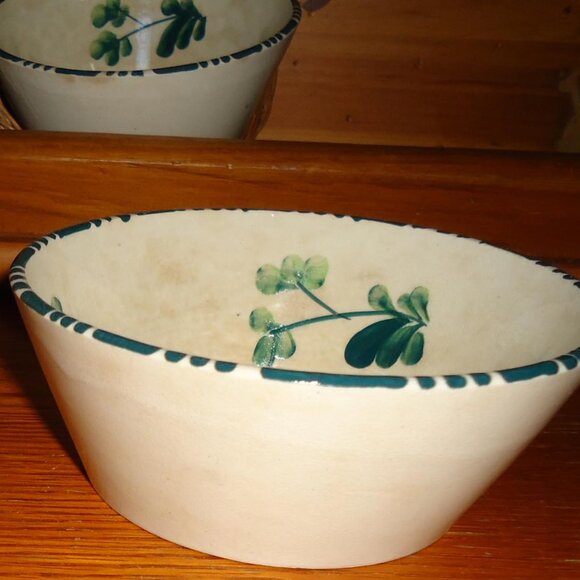 Vintage Hand painted 4 Bowls & wicker basket holders 5” Rooster Flower Japan - Picture 9 of 12